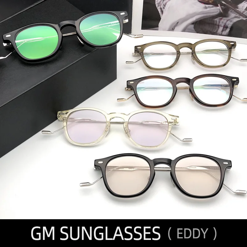 

EDDY Gentle GM Sunglasses For Women Mens Black Eyewear Cat eye Spy Fashion Oversized Luxury Designer Brand Jennie Korea