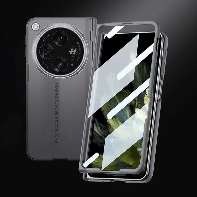 Magnetic Hinge Armor Blade Case For Oneplus Open Case With Outer Screen Glass An