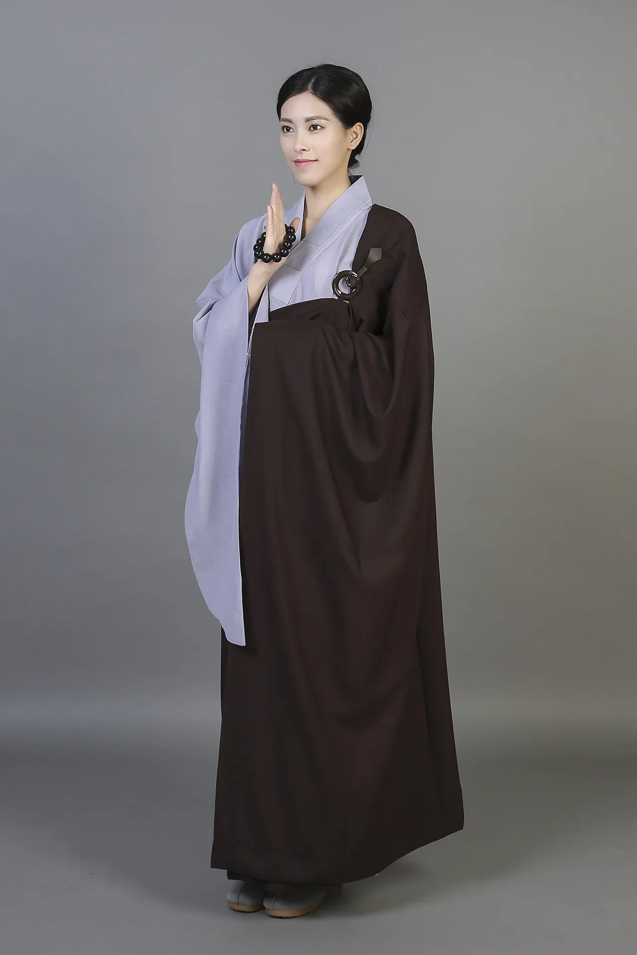Chinese Traditional Monk Clothes for Temple Event Robes Ropa Lino Shaolin Five Clothing Long Robe Gowns Buddhist Meditation