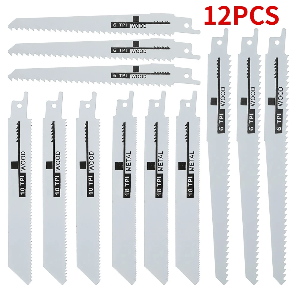 12Pcs Reciprocating Saw Blades For Bosch For Makita Dewalt Power Tools Accessories Reciprocating Saw