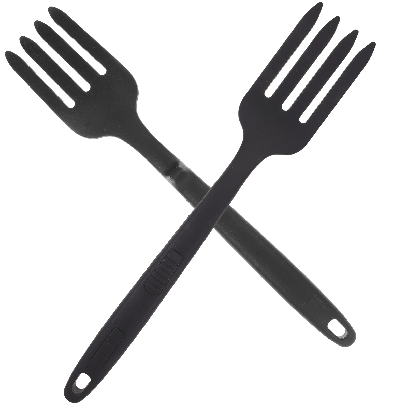 

2 Pcs Silicone Cooking Fork Tongs Kitchen Appliances Pasta Forks Large Noodle Meat Utensil