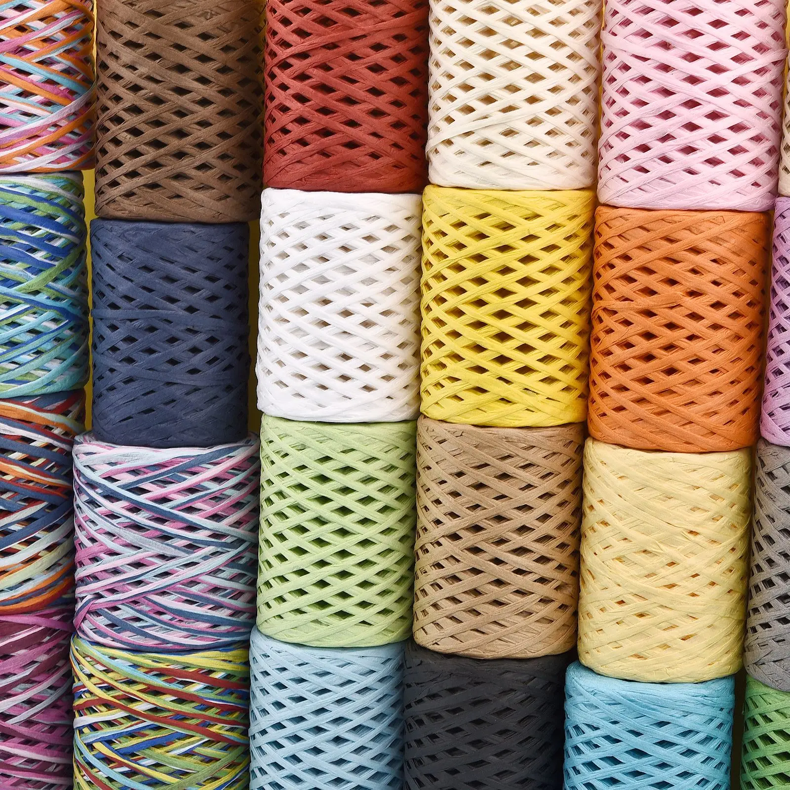 100M Natural Raffia Straw Yarn For Knitting Crocheting Paper Threads Friendly Paper Yarn DIY Handmade Summer Sunhat Beach Bag 3