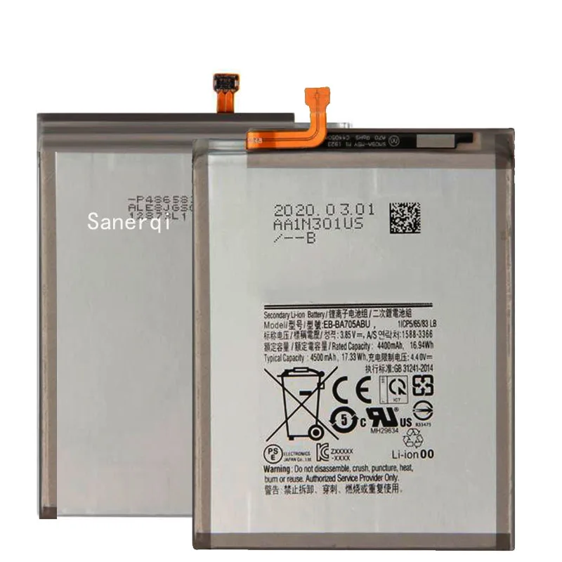 EB-BA705ABU 4500mAh батарея для Galaxy A70 A705 SM-A705 A705 A705DS A705F A705FN A705GM Замена телефона
