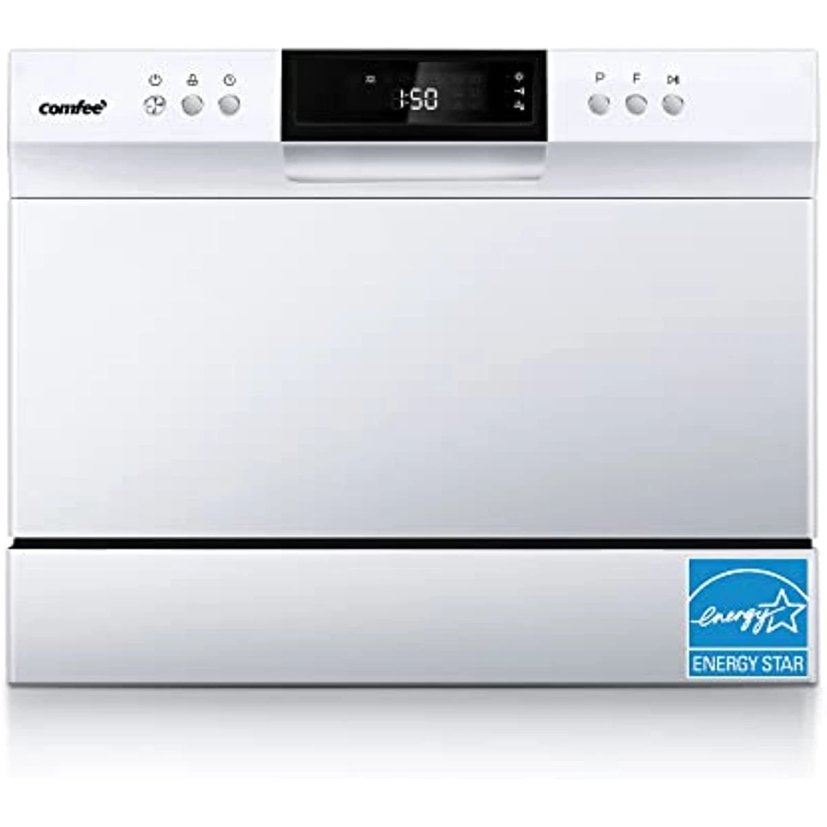 COMFEE’ Countertop Dishwasher, Energy Star Portable Dishwasher, 6 Place