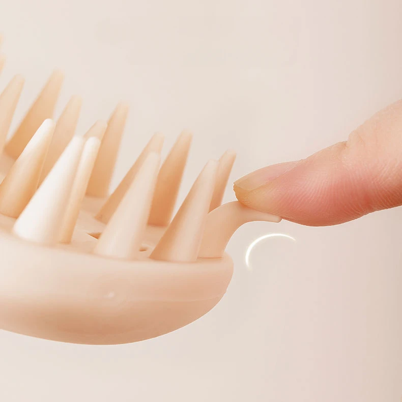 Silicone Shampoo Massage Comb Brush Double-layer Detachable Head Brush Itchy Scalp Scratcher Deeply Cleanse Tool 마사지