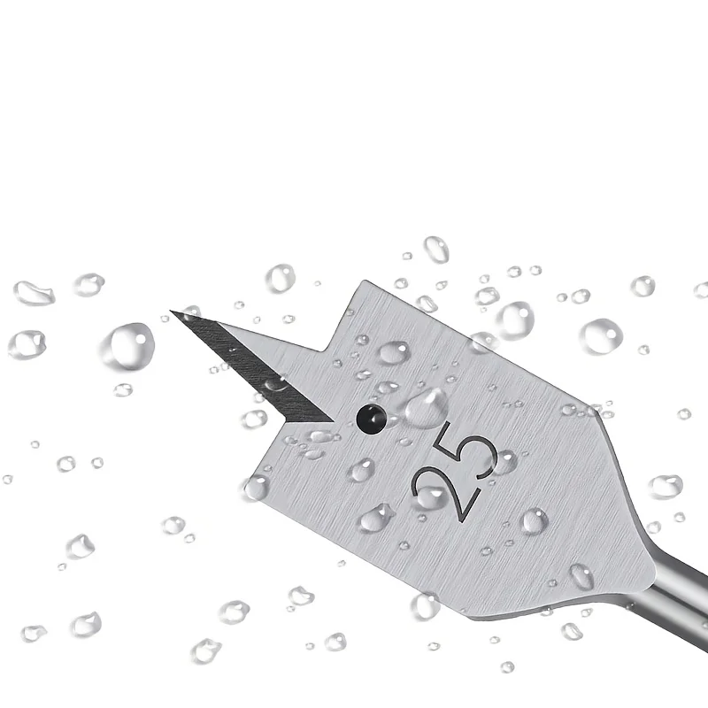 ‌6PC Triangular Wood Drill Bit Set – Hex Shank Flat Bits for Drawer/Cabinet Locks Precision Woodworking & Hole Saw Applications‌