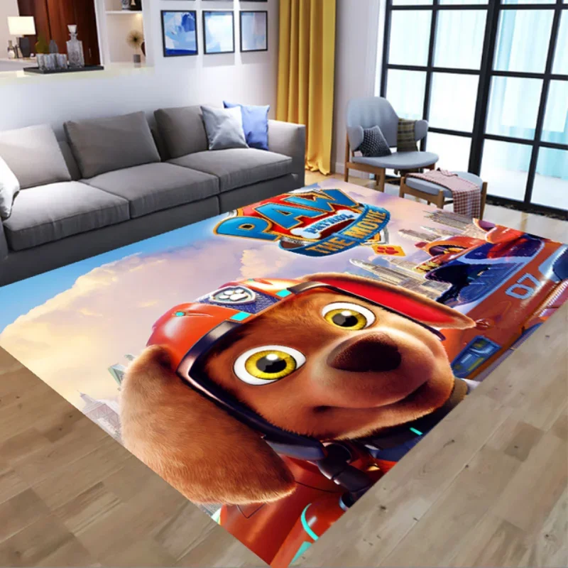 thumbnail image 1 of Alfombra antideslizante de la Patrulla Canina para baño, alfombra de franela Chase Skye para sala de estar y dormitorio, alfombra para gatear con dibujos animados de Anime de la patrulla canina para n, 1 of 5