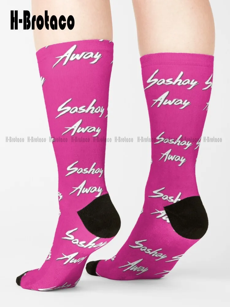 

Sashay Away Socks Red Soccer Socks Youth Comfortable Best Girls Sports Custom Gift Harajuku Gd Hip Hop Cartoon Teen Youth Socks