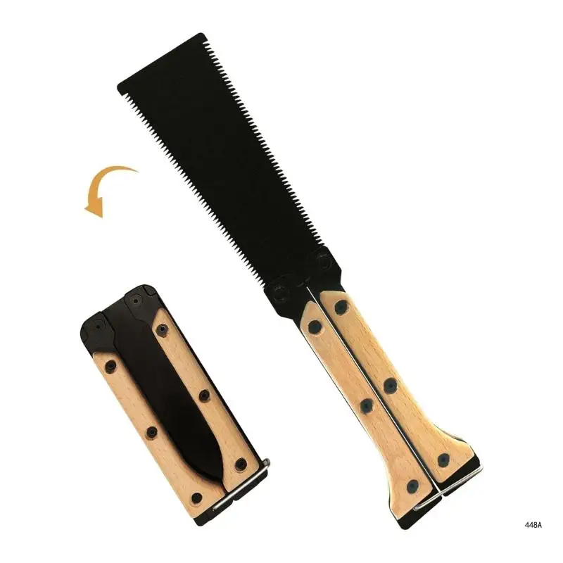 Versatile Pull Saw Hand Saw Fine Cutting Woodworking Tool with Non Slip Handle for Garden Trim and Outdoor Projects