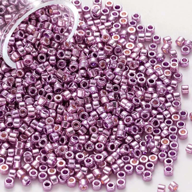 10 g/Röhre 1,3 x 1,6 mm generische japanische metallische Glasperlen 11/0 lose Spacer-Rocailles für Schmuckherstellung DIY Nähen – Detail 29