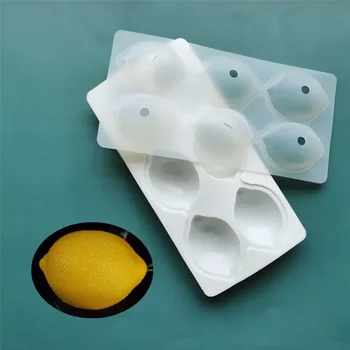 3D Lemon Shape Fruit Silicone Mold Brownies Cake Mousse Cake Moulds French Dessert Cake Decorating Tools Pastry Baking Tools