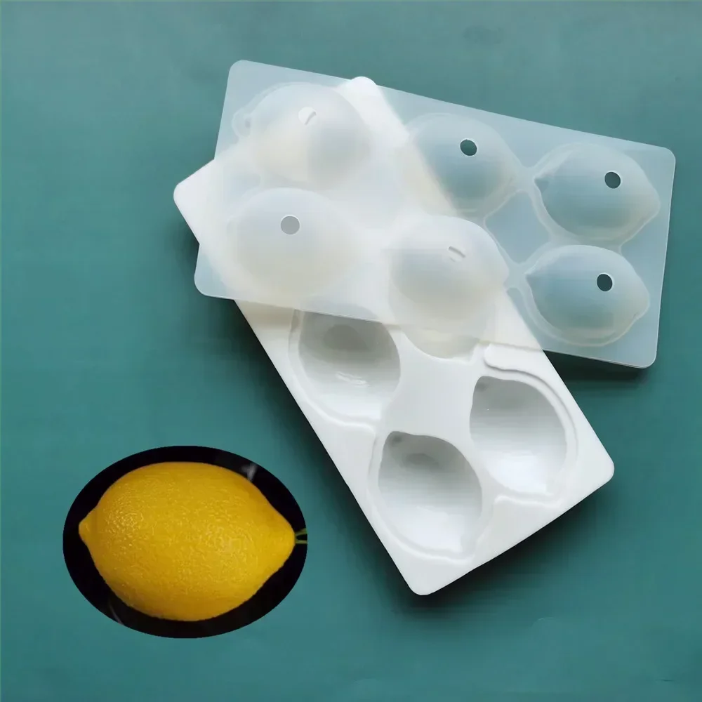 Molde de silicona con forma de limón 3D para tartas, brownies, mousse, postres franceses, decoración de tartas, utensilios para repostería