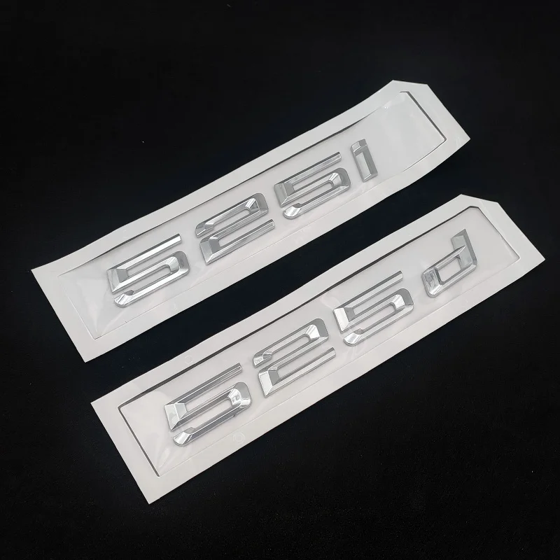 ABS 3D 자동차 편지 후면 트렁크 배지 데칼 For BMW 530i 530d 535i 520i 520d 535d E39 E60 F10 E61 엠블럼 로고 스티커 액세서리