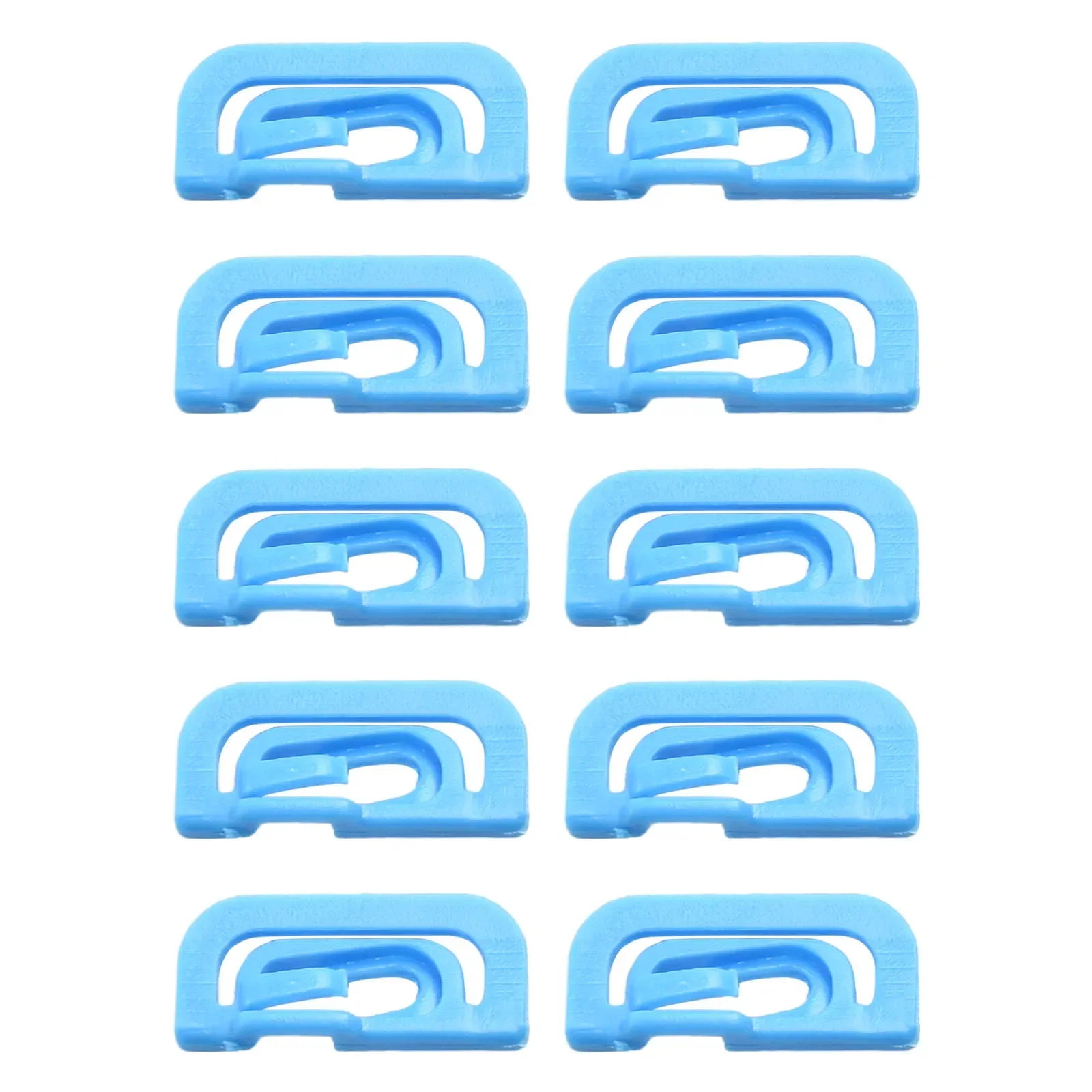 10x Windshield Molding Retainer Clips For Mitsubishi Lancer & Montero – Blue Nylon