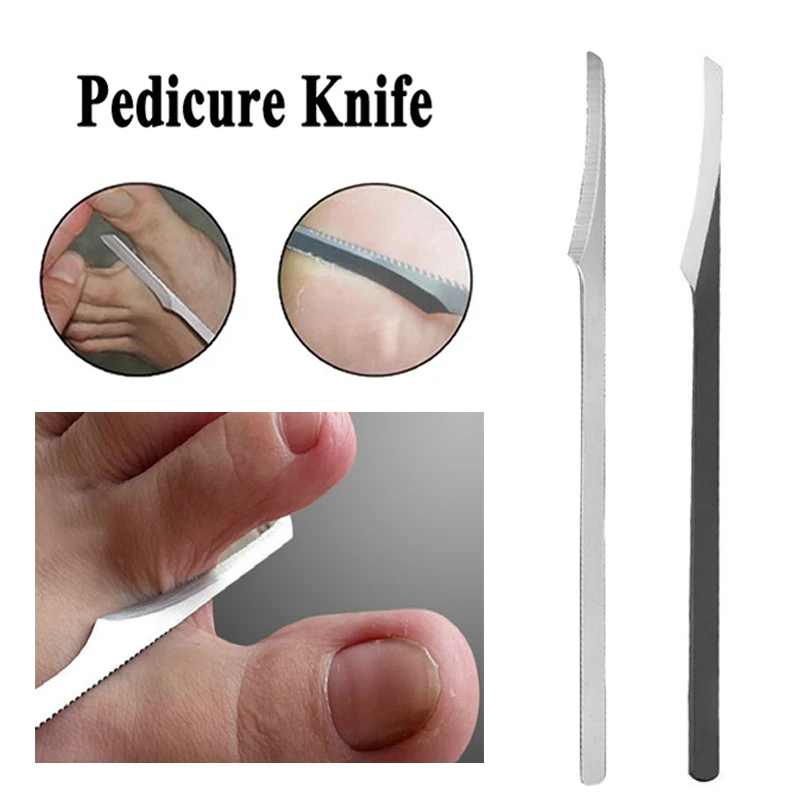 Silver Foot Pedicure Scraper Knife Callus Dead Skin Remover Knife Foot Care  Cuticle Remove Cutter Stainless Steel Pedicure Tool - Foot Care Tool -  AliExpress