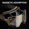 Kapvoe Blue Photochromic Snow Men Magnetic Snowboard Ski Glasses Set Anti-Fog UV400 Protection Women Ski Glasses Skiing Eyewear 6