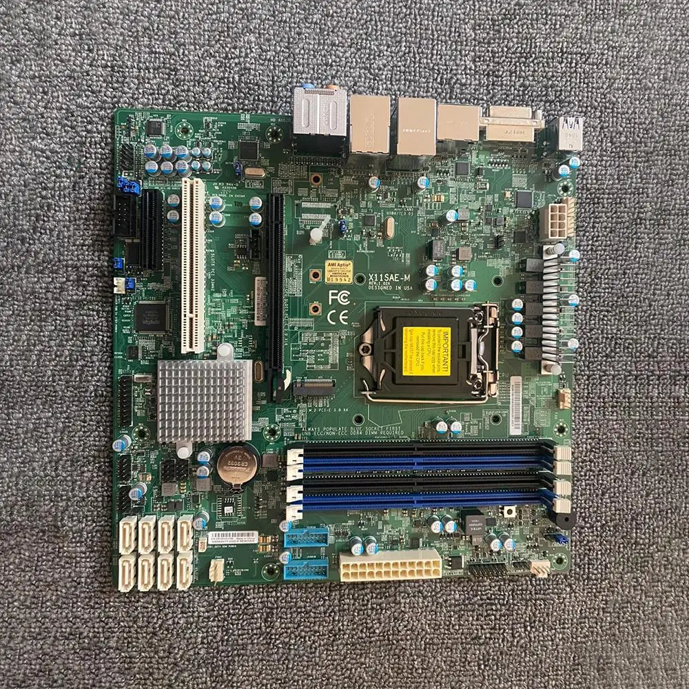 X11SAE-M 마더보드 LGA1151 C236 칩셋 Xeon E3-1200 v5/v6 6세대/7세대 코어 i7/i5/i3 시리즈
