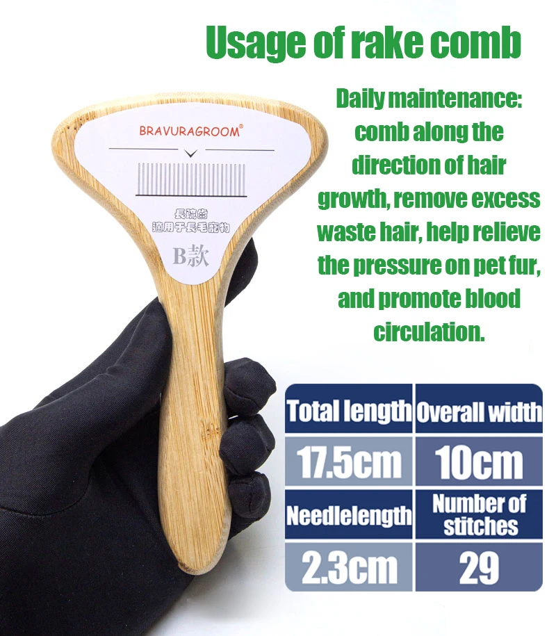 comb dog hair removal needle comb dog - PeticaDeals