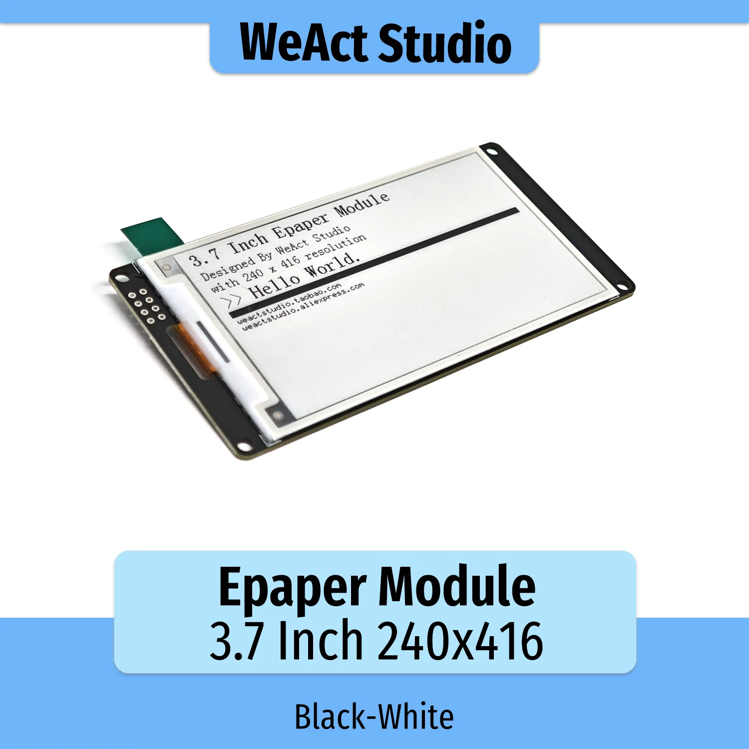 รูปสินค้า โมดูลจอแสดงผล Epaper 3.7 นิ้ว สำหรับ ESP32