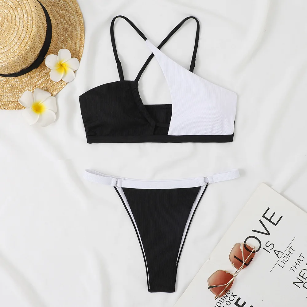 Sexy Micro Bikini Contrast Color Swimsuit Women Swimwear Push Up Thong Bikinis Set Brazilian Bathing Suit Summer Beach Wear