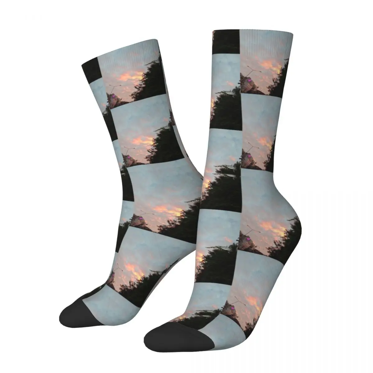 

Winter Warm Funny Men's Women's Early Morning Socks Freshness Sweat Absorbing Crew Socks