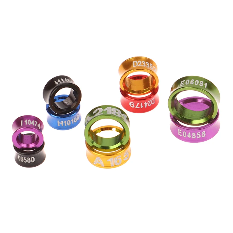 Title 4, Aluminum Parrot Leg Rings Pigeon Foot Bird Feed...