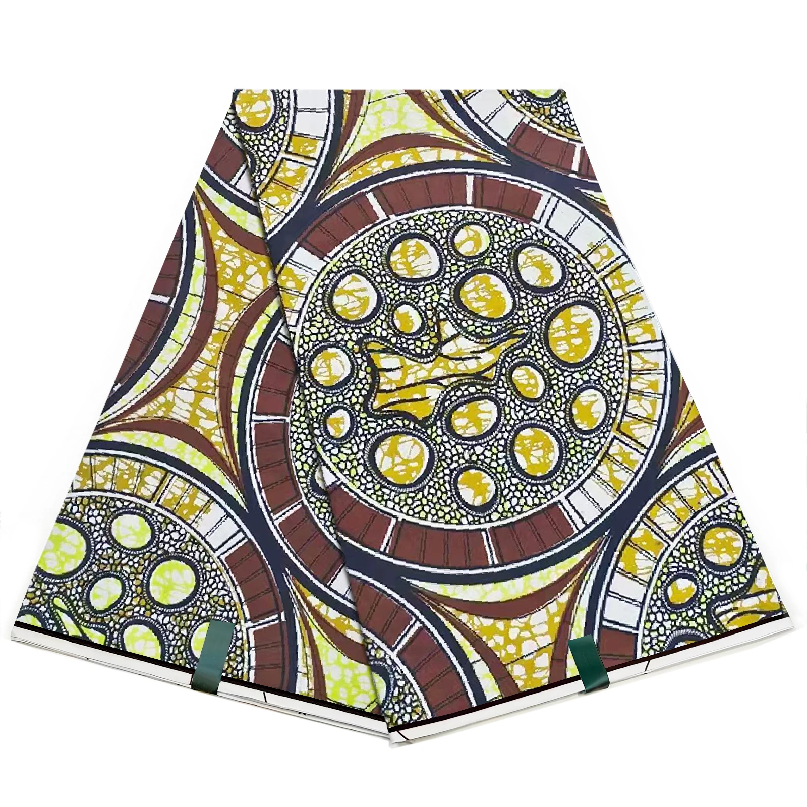 Guaranteed Super Real Wax Print Batik African Fabric Dutch Dress 100% Cotton 6Yard Hollandais Soft Pagne DIY Materials VI21