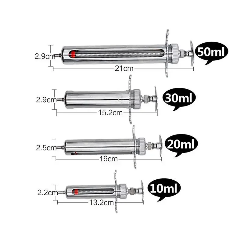 30ml Jeringuilla Grande con 1 Agujas de Acero Inoxidable para Carne y,  Inyector Salsas, Jeringa de Cocina - AliExpress