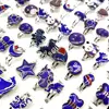 20/50/100pcs Wholesale Cute Animal Flower Mood Ring Child Temperatre Color Changing Charm Rings Grils Party Gifts 3