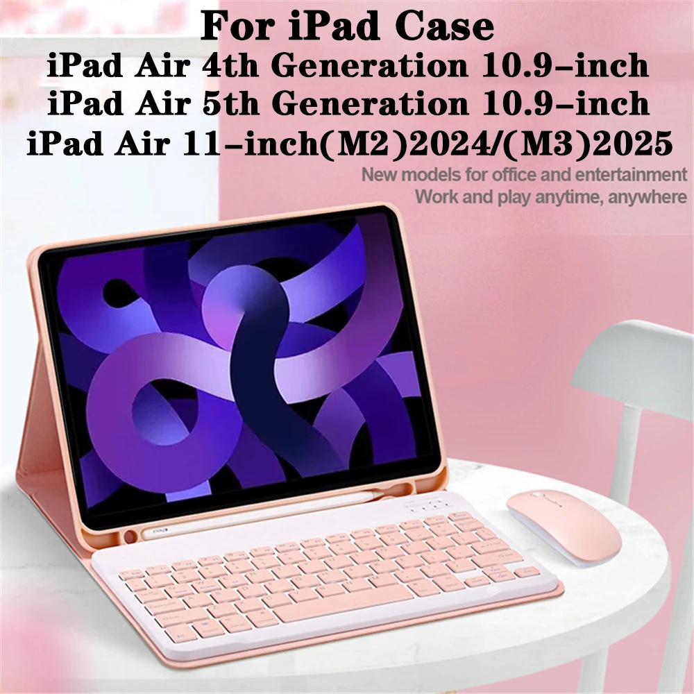 Detachable Keyboard Tablet Case with Pencil Holder