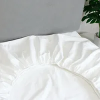 Ensemble de draps de lit haut de gamme pour hôtel, 100% coton égyptien, complet, King Size, couleur blanche, personnalisé 2