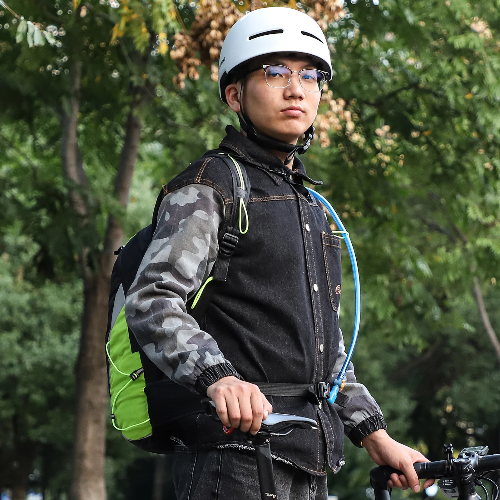 산악자전거 가방 16L 사이클 배낭 산악자전거 가방 야외 배낭 레저 가방 라이딩 장비