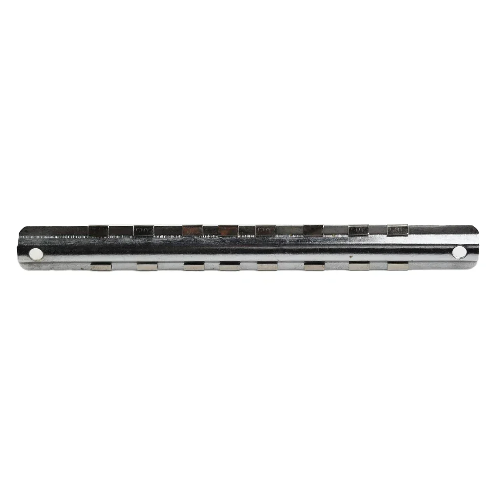 Socket Storage Rack Holder 1/4‘’ 3/8‘’ 1/2‘’ With 8 Clips On Rail Tool Organizer Storage Power Tool Accessories 4