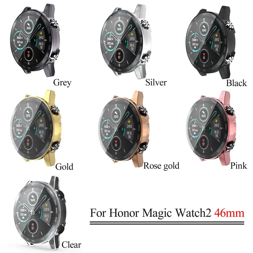 Ultra Thin Soft TPU Plated Smart Watch Case & Screen Protector - 360° Full Coverage