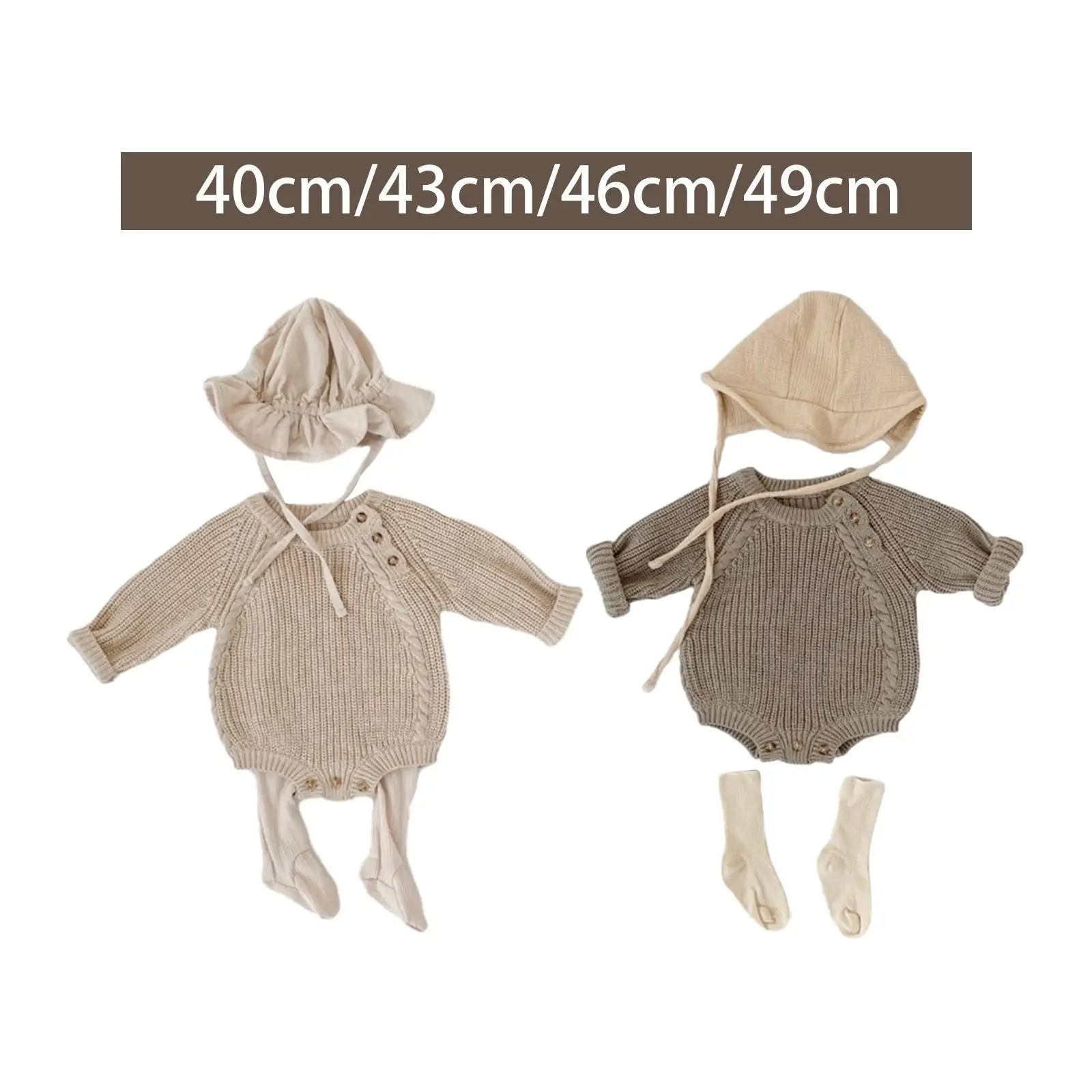 Kids Jumpsuit with Hat Socks Comfortable for Chinese New Year Autumn Outdoor