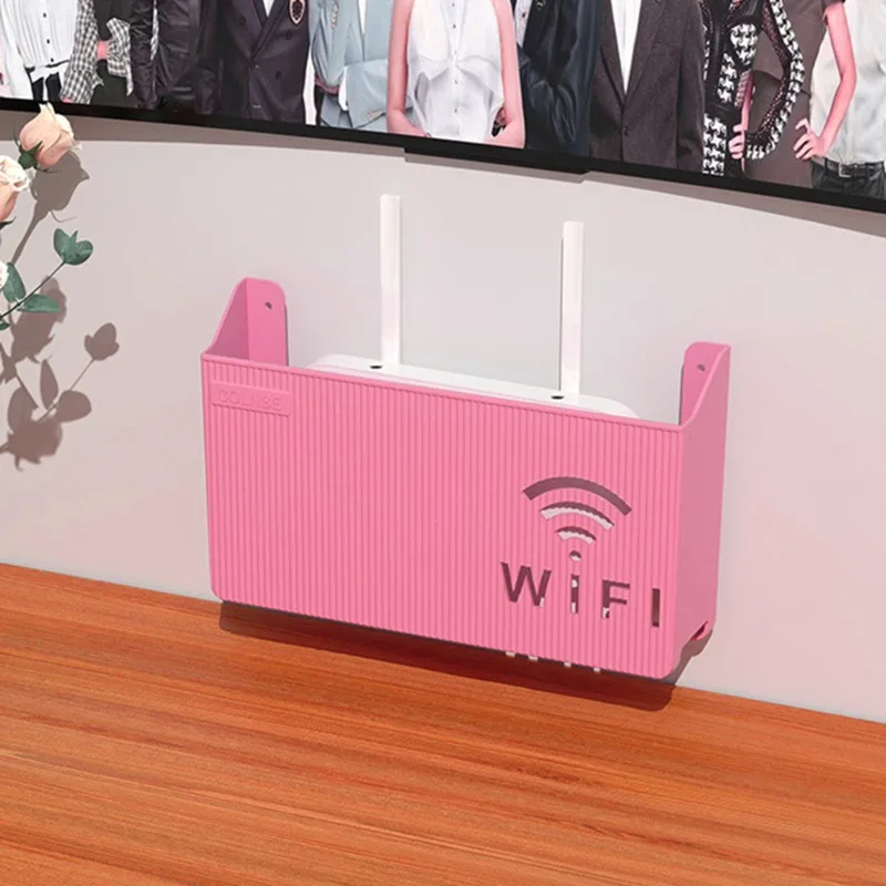 무선 Wifi 라우터 선반 스토리지 박스 벽 교수형 ABS 플라스틱 주최자 상자 케이블 전원 브래킷 주최자 상자 홈 장식