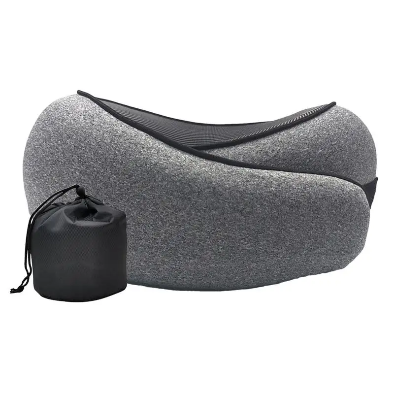 Memory Foam Neck Pillow  Cervical Vertebra Travel Portable Noon Break Aircraft U Type Of Pillow Sleep Camping Pillow  Carry Bag 2