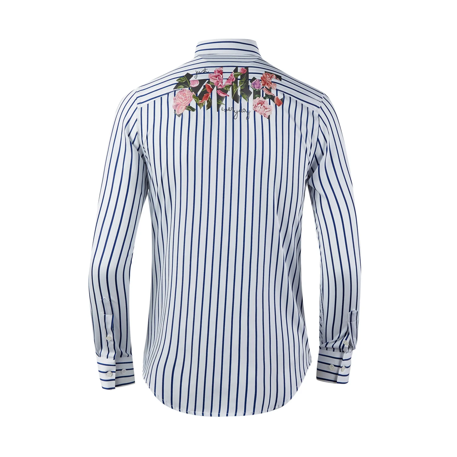 

High Quality Luxury Jewelry High-End Long-Sleeved Shirt Non-Ironing Casual Stripe Light Luxury Business Men'S Shirt