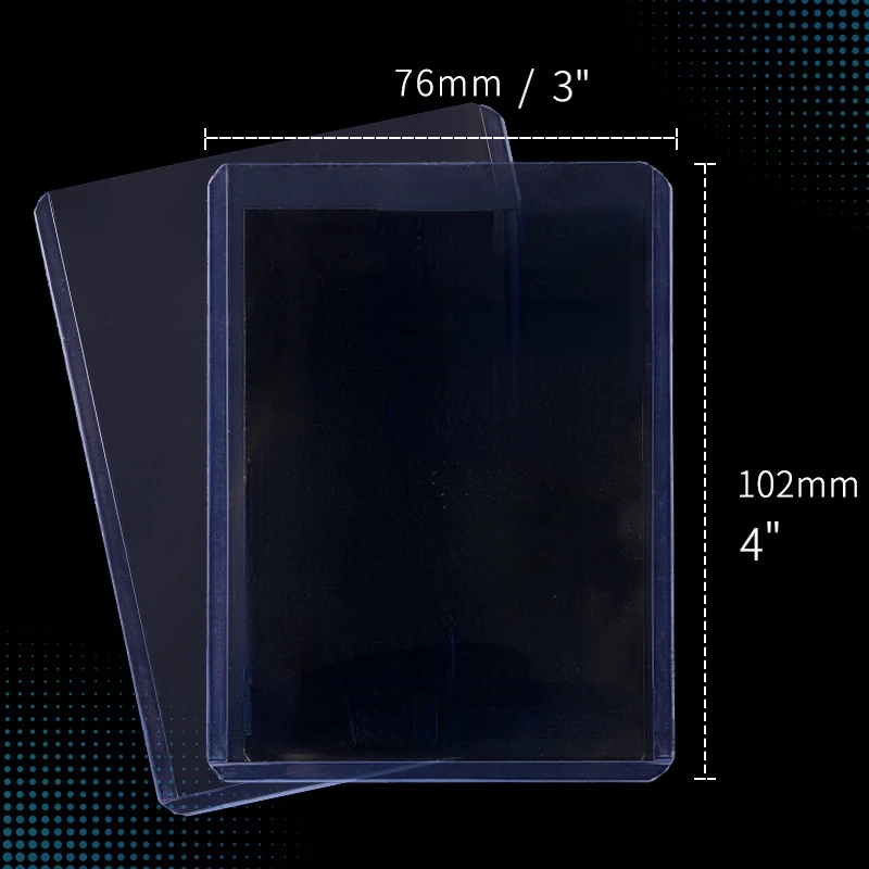 Premium Trading Card Protection Set - 25 Rigid Card Protectors & 200 Sleeves