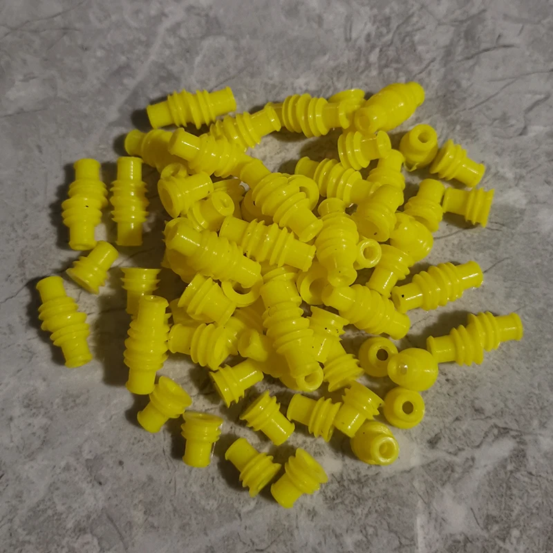 100 Pcs Piece Auto Wire Connector Rubber Seal Super Waterproof Silicone Wire Seals 281934-2 For Tyco 1.5 Series Plug