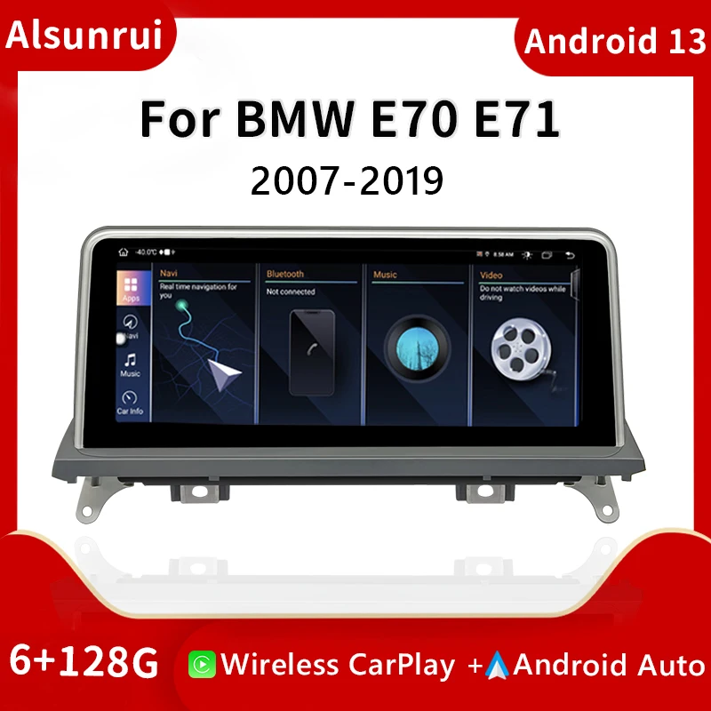 

Android 12 Car Multimedia Player For BMW X5 E70 X6 E71 2007-2013 Radio Screen Original CCC CIC Navigation Audio Carplay