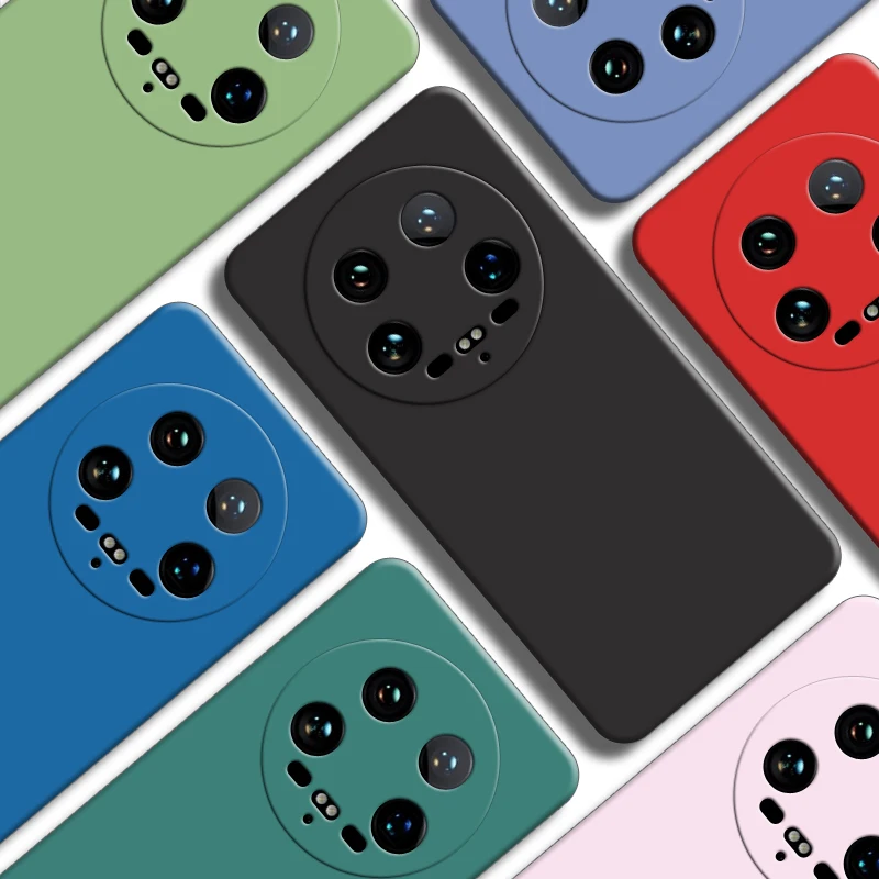 

For Xiaomi 14 Ultra 5G Case For Xiaomi 14 Ultra Cover 6.73 inch New Original Liquid Silicone Protective Bumper For Mi 14 Ultra
