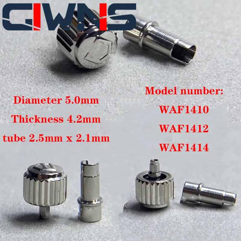 Corona Della Testa Dell'Orologio 5.0Mm Di Spessore 4.2Mm Accessori Per Tag Heuer Waf1410/Waf1412/Waf1414