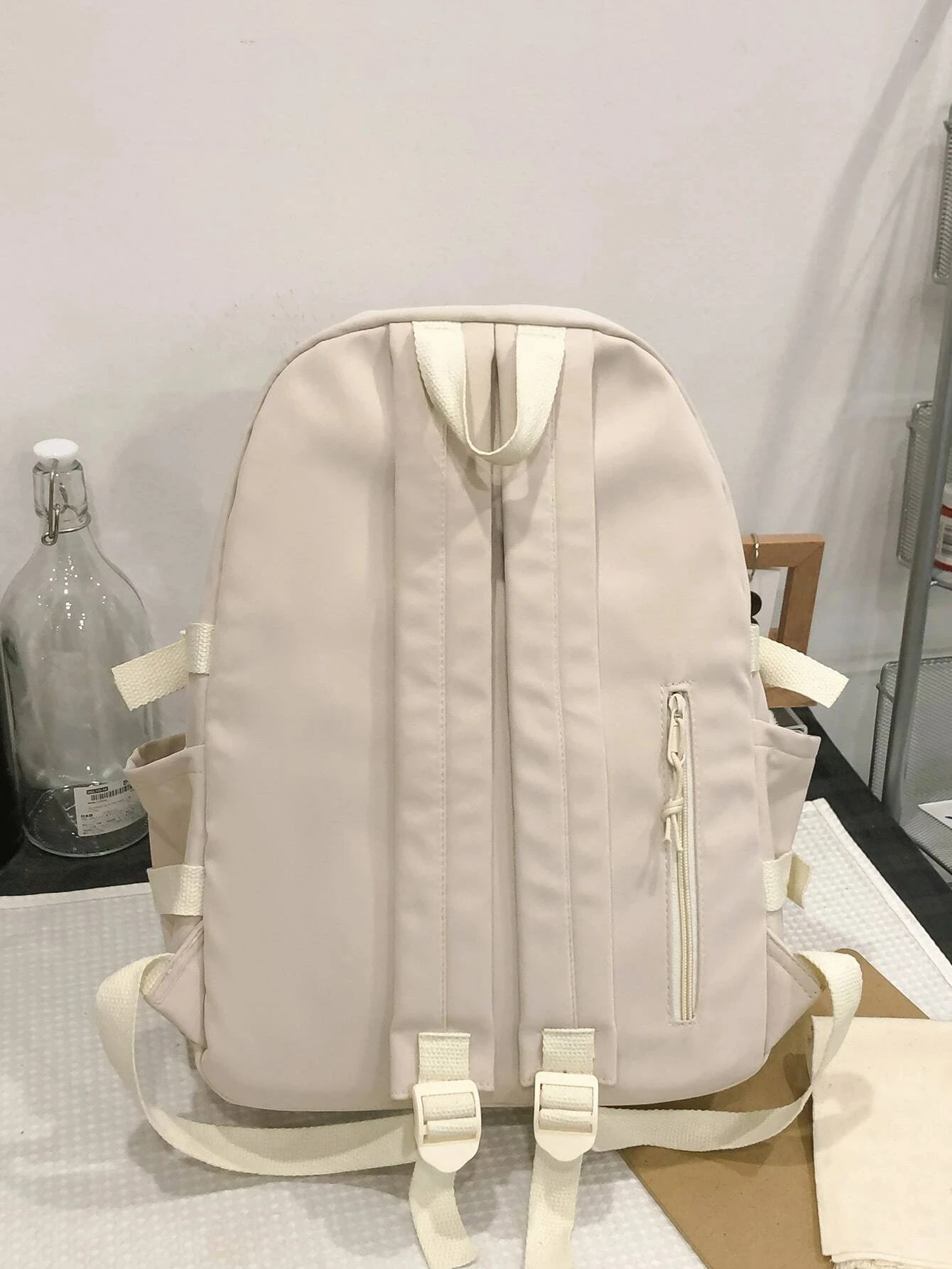 Waterproof Fashionable Backpack Large Capacity Anti-Theft School Bag With Pendant For Teen Girls Students Perfect For School 6