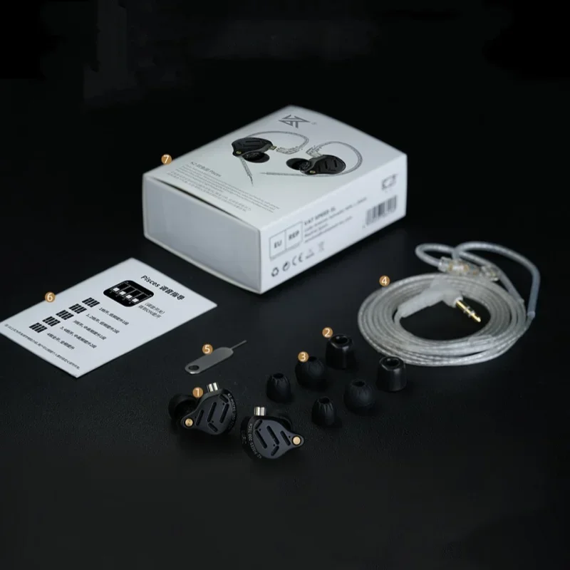 1Z Pisces Dual Dynamic Drive Unit Earphones With Sound Adjustment Switch Two Versions Optional In Ear Earbuds_voghion.com