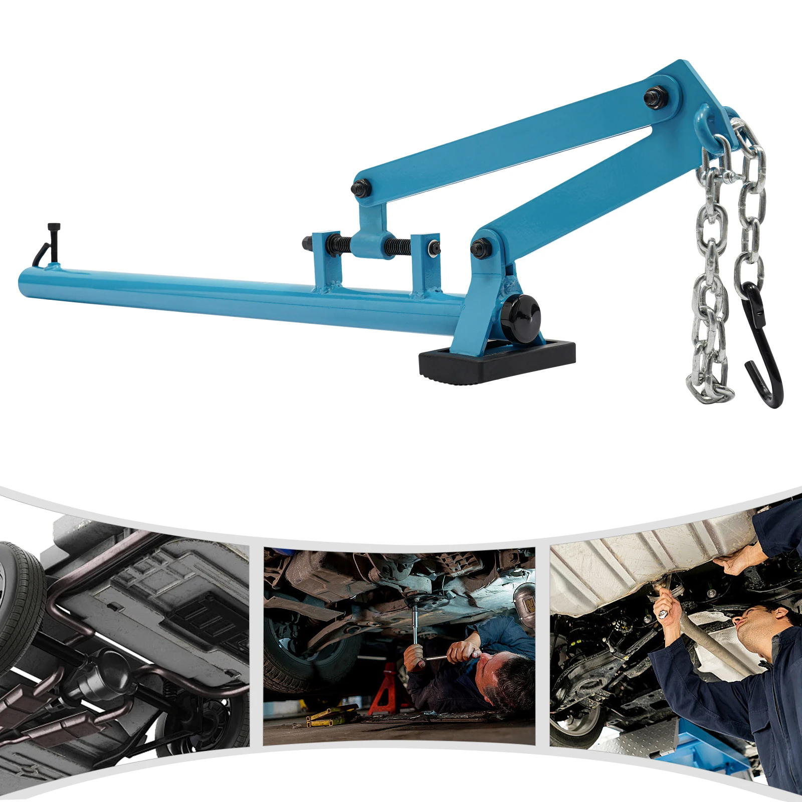 Outil Suspension Voiture Outil Levier De Suspension Universel ECUTEE - Force 500 Kg - Avec Chaîne Réglable Outil Démontage Suspension 500kg Réglable