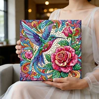 Special Shaped 5D DIY Partial Drill Diamond Painting Kits for Adults DIY Gift Home Decor Crystal Diamond Art With Frame 25x25cm 5