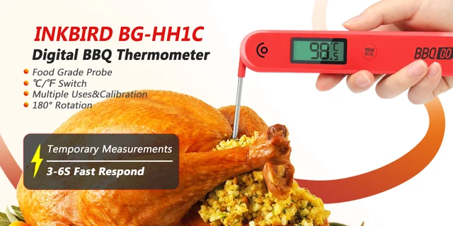 INKBIRD BG-HH1C Digital Kitchen Thermometer For Oven Beer Meat Cooking Food  Probe BBQ Electronic Oven Thermometer Kitchen Tools - AliExpress