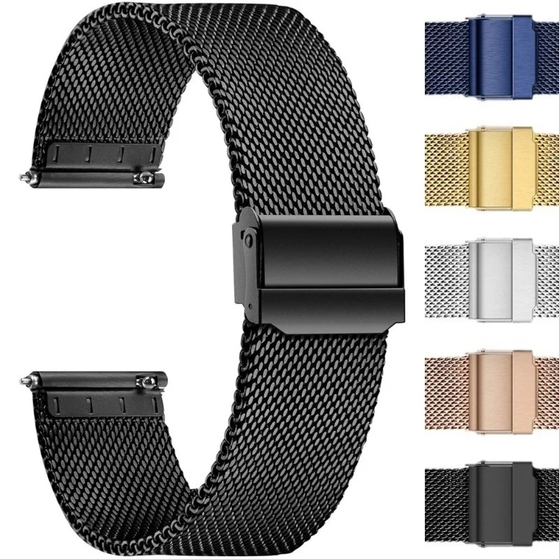 Stainless Steel Milanese Mesh Quick Release Watch Strap