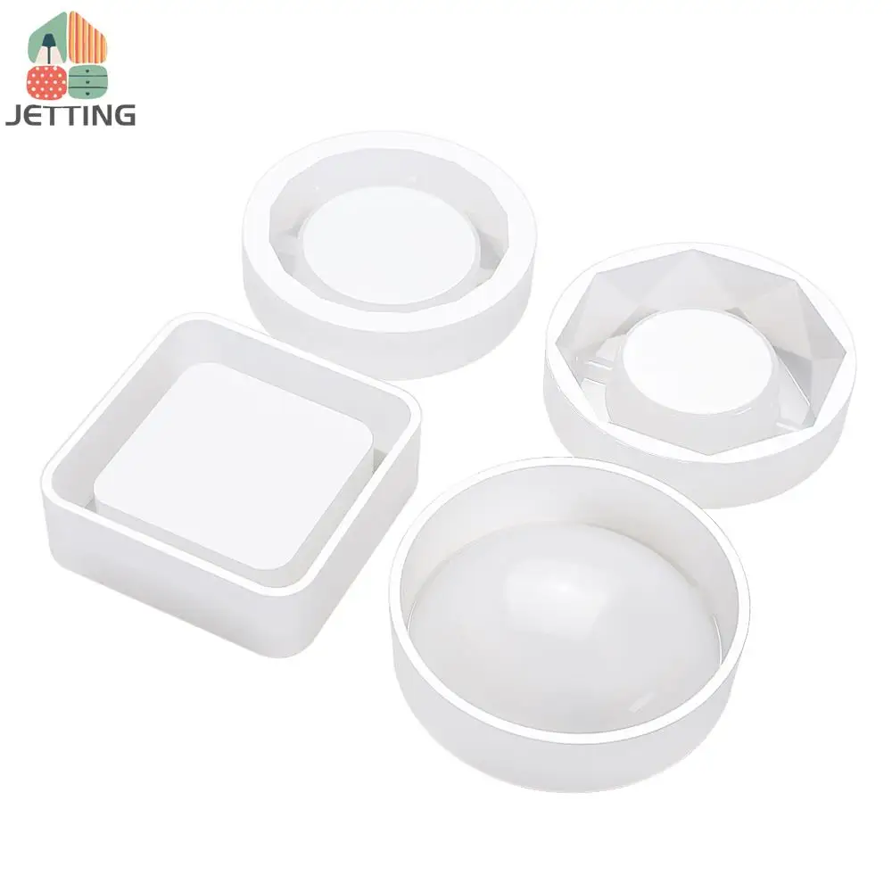 Silicone mold square round ashtray resin tray for making DIY art crafts home decoration